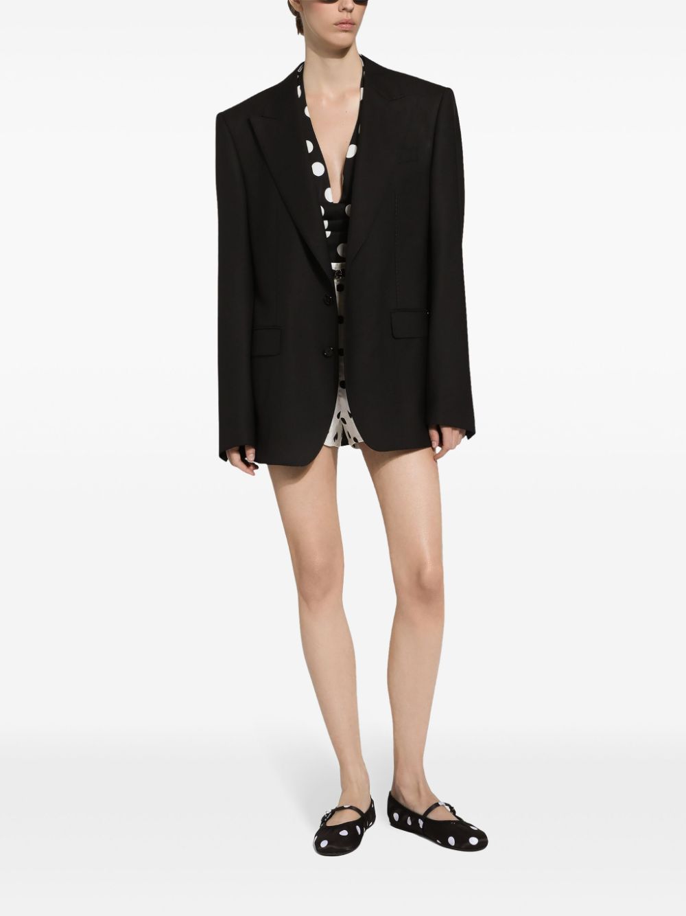 Dolce & Gabbana Top Black Silk Elastane