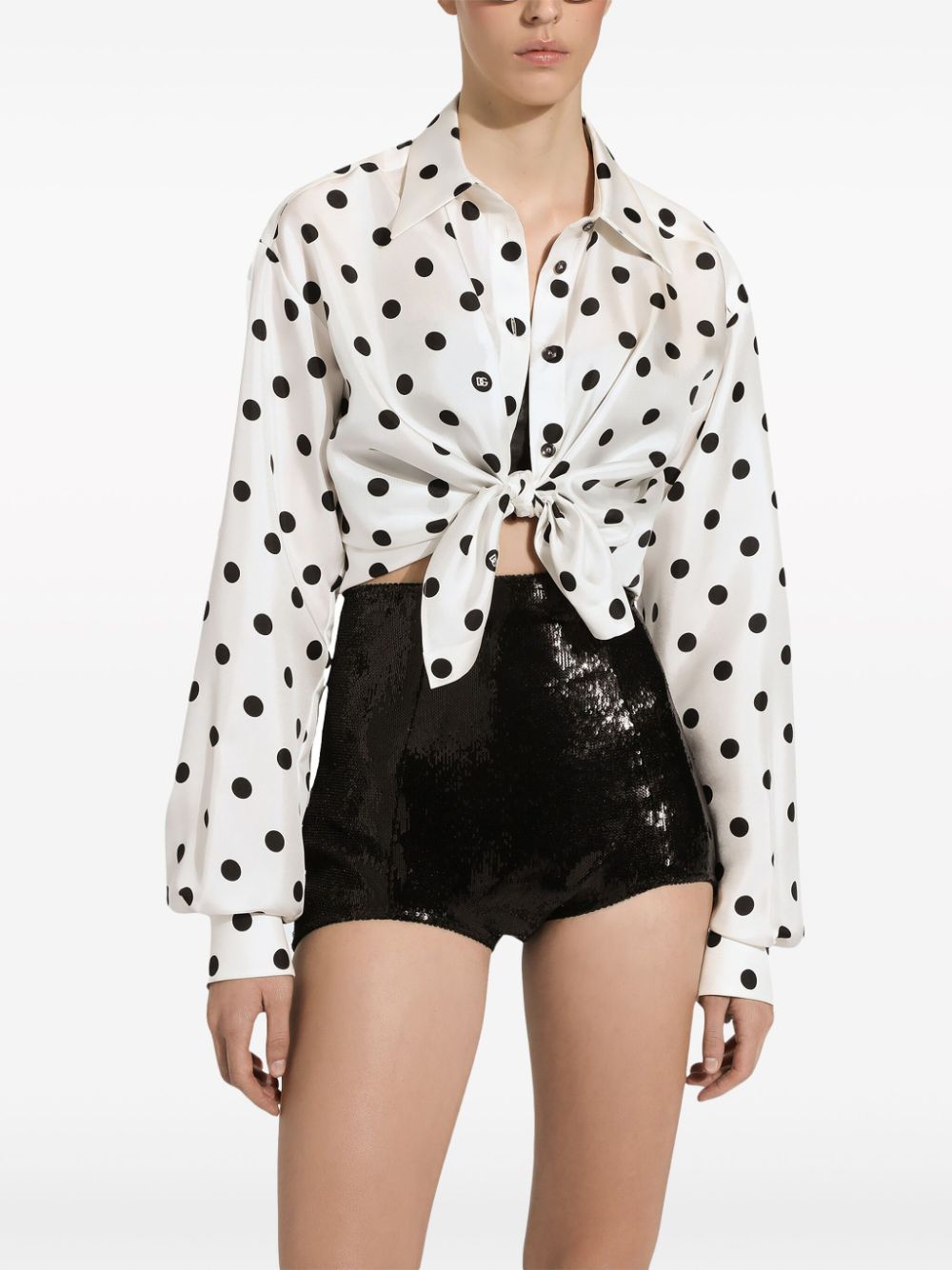 Dolce & Gabbana Shirts White Silk