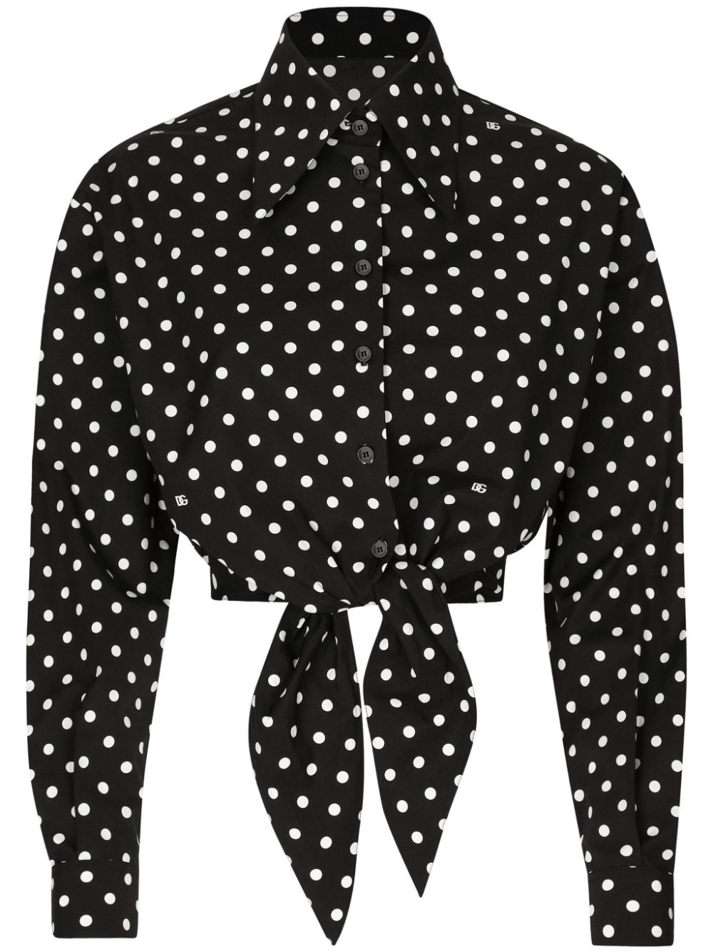 Dolce & Gabbana Shirts Black Cotton Elastane