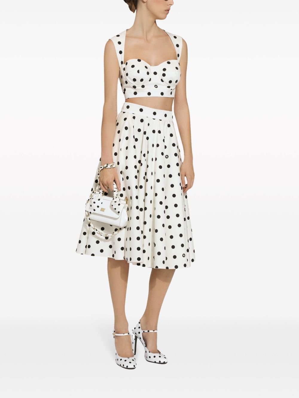 Dolce & Gabbana Skirts White Cotton Elastane