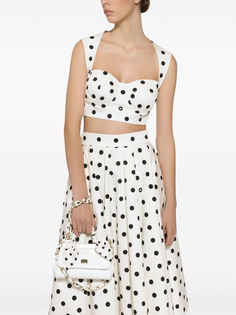 Dolce & Gabbana Skirts White Cotton Elastane
