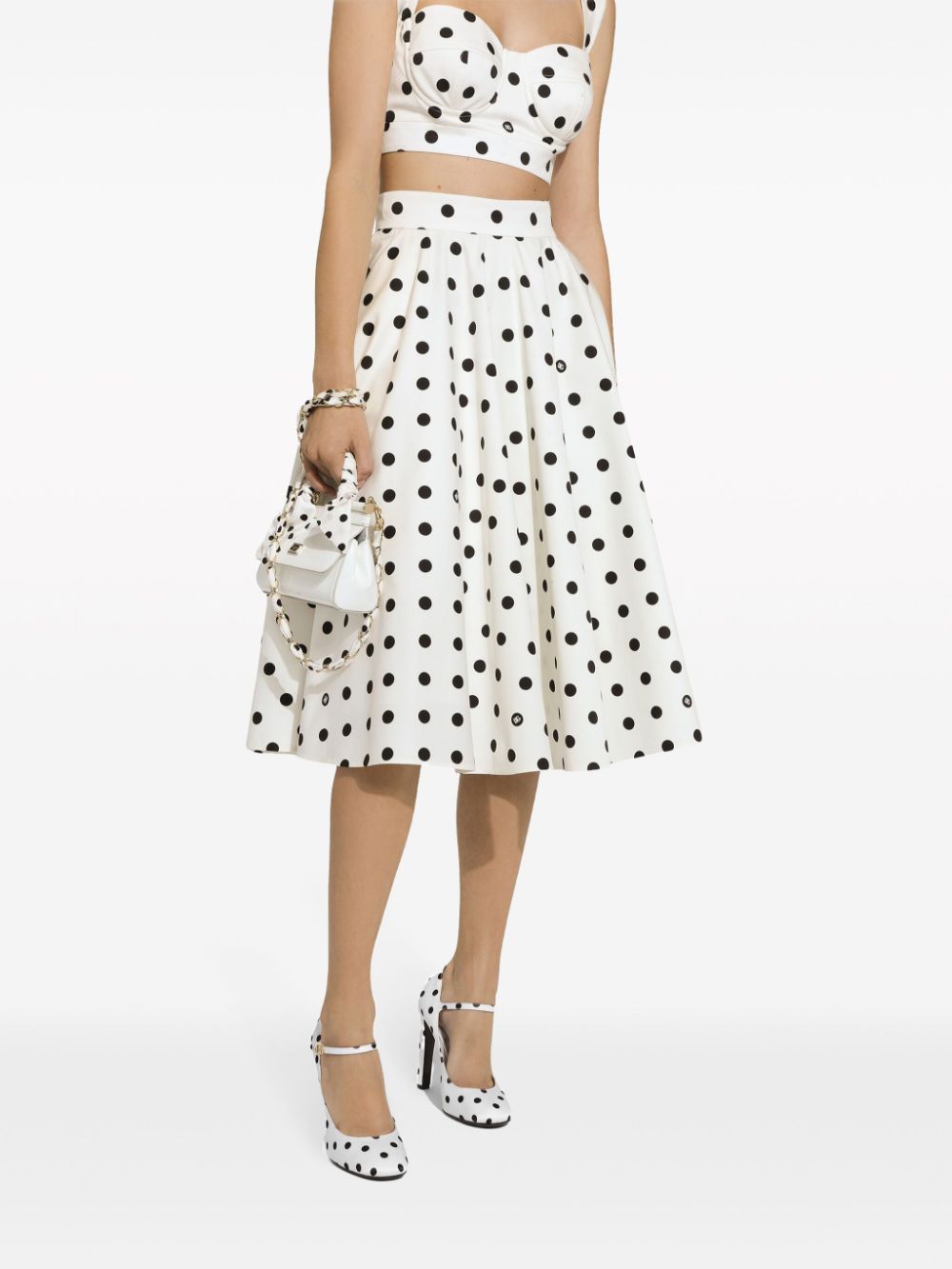 Dolce & Gabbana Skirts White Cotton Elastane