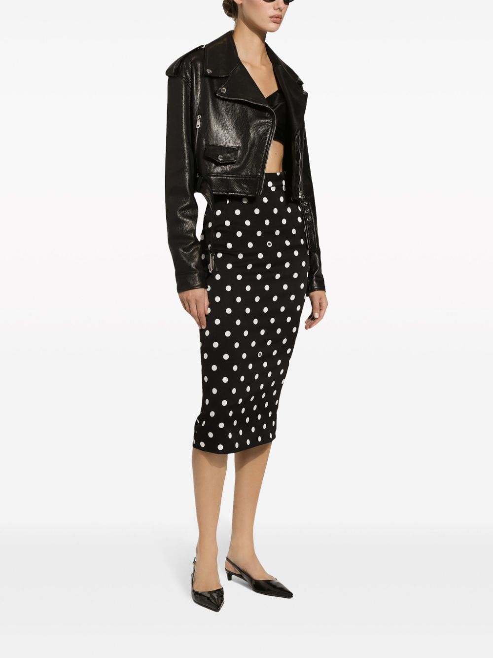 Dolce & Gabbana Skirts Black Silk Elastane