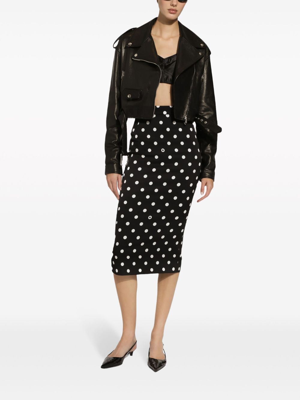 Dolce & Gabbana Skirts Black Silk Elastane