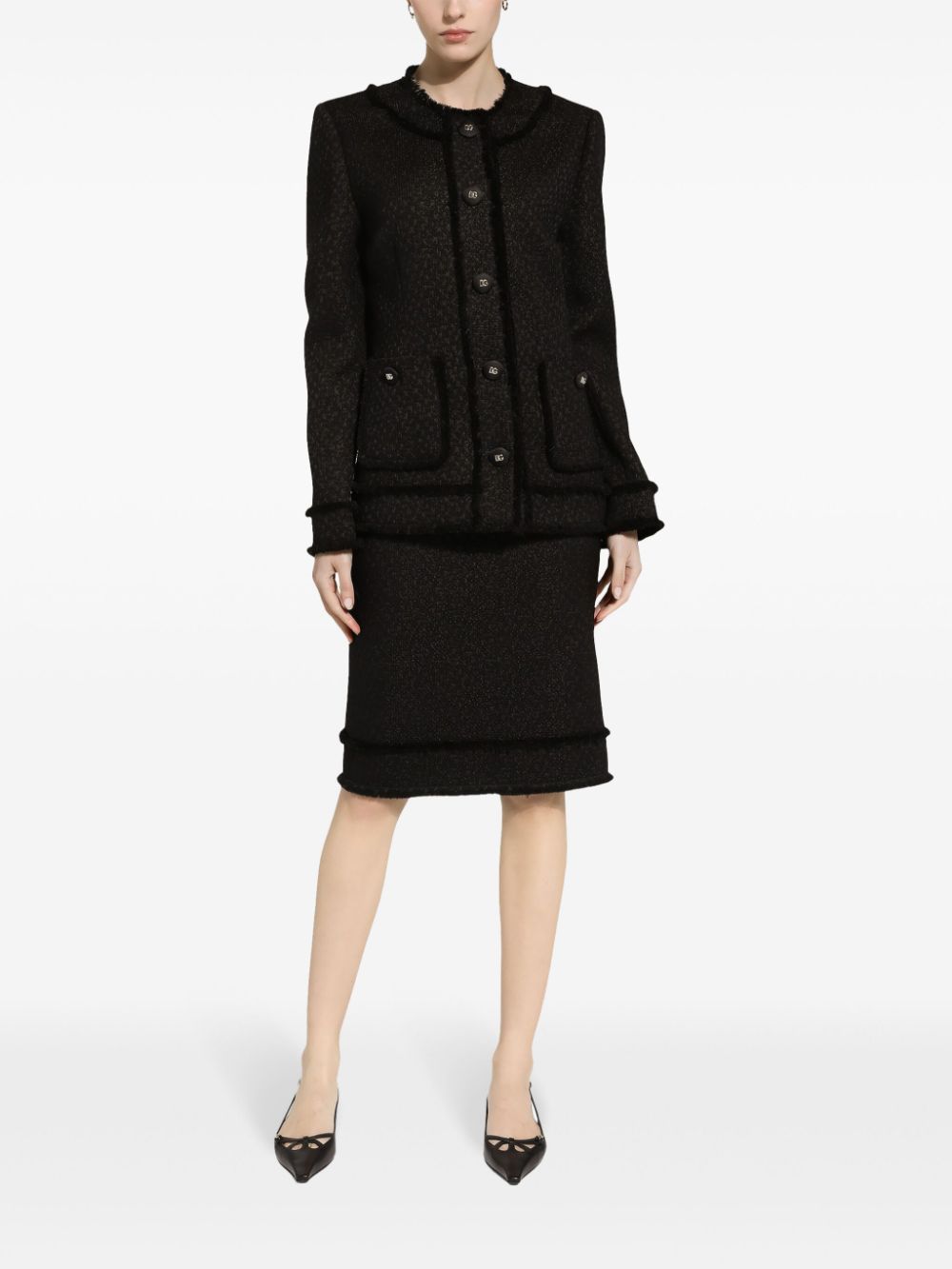 Dolce & Gabbana Jackets Black Fabric