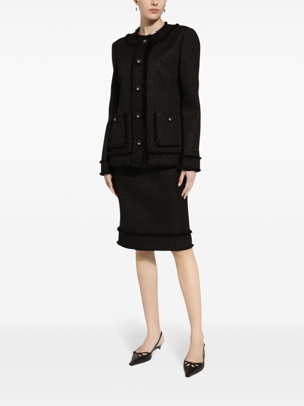 Dolce & Gabbana Jackets Black Fabric