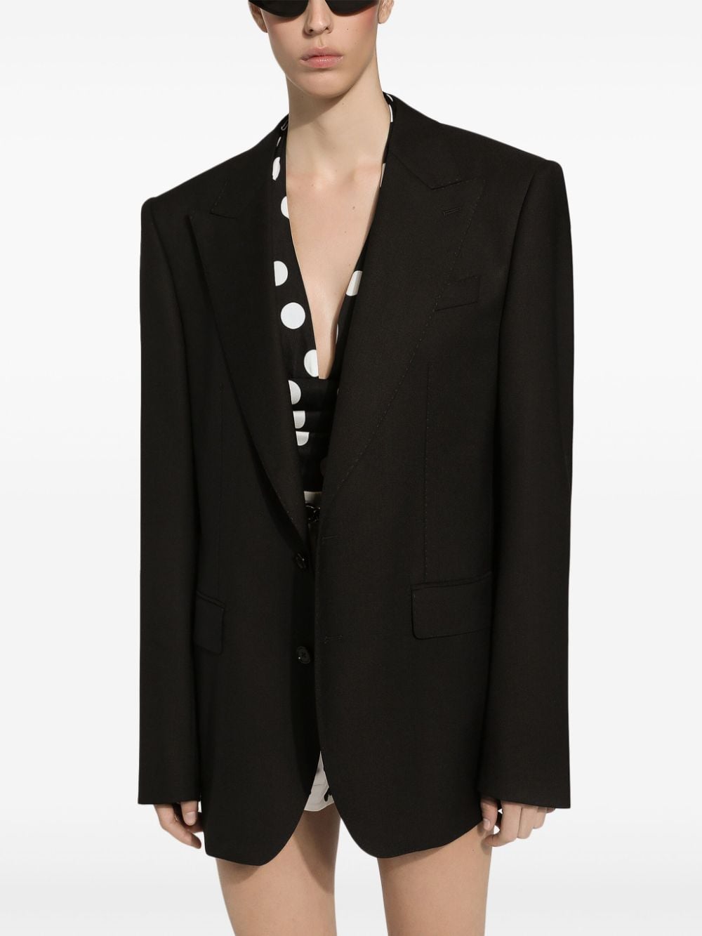 Dolce & Gabbana Jackets Black Virgin Wool