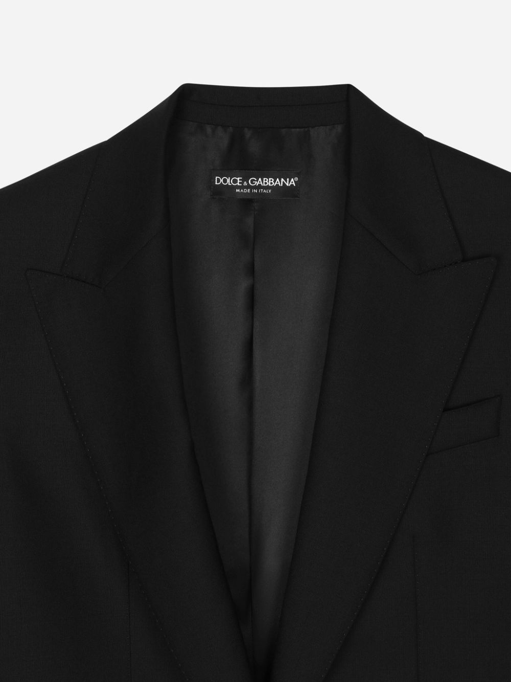 Dolce & Gabbana Jackets Black Virgin Wool