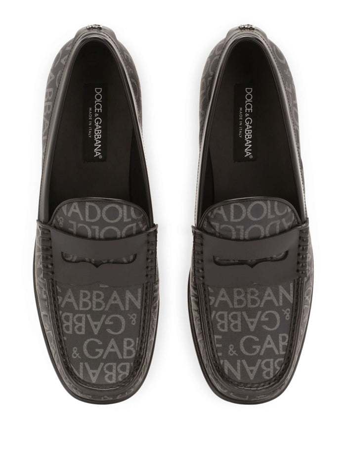 Dolce & Gabbana Flat Shoes Black Calf Leather