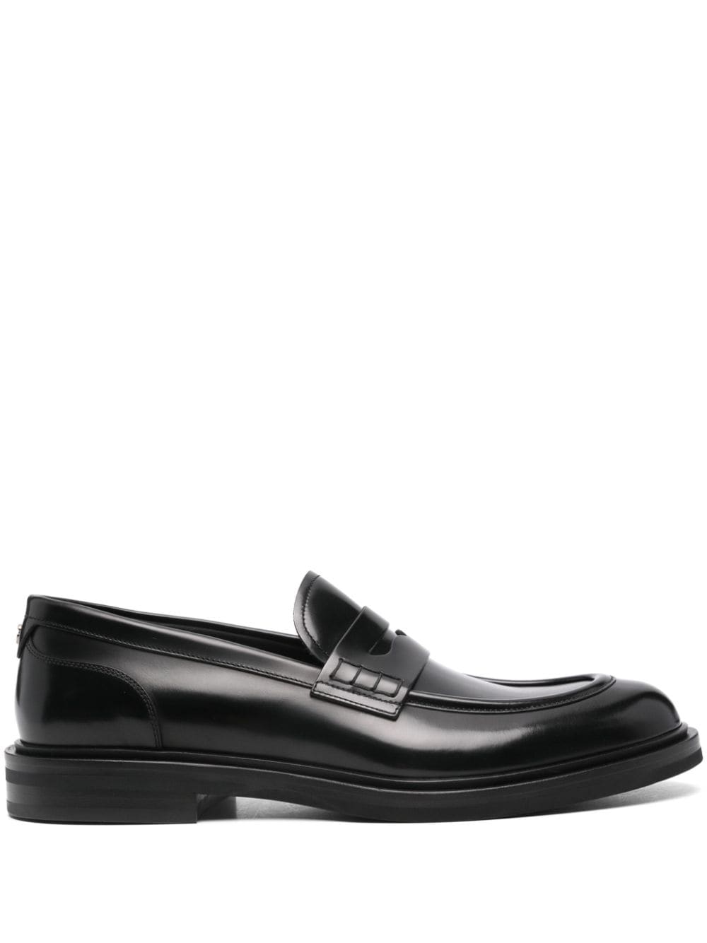 Dolce & Gabbana Flat Shoes Black Calf Leather