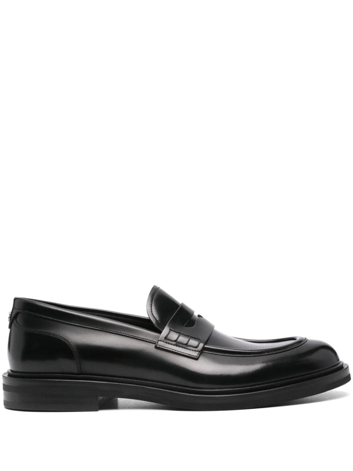 Dolce & Gabbana Flat Shoes Black Calf Leather