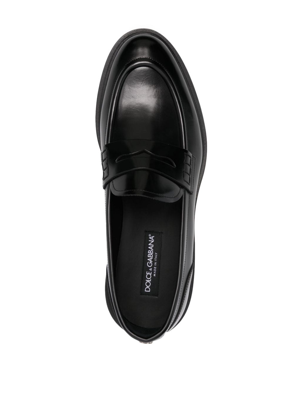 Dolce & Gabbana Flat Shoes Black Calf Leather