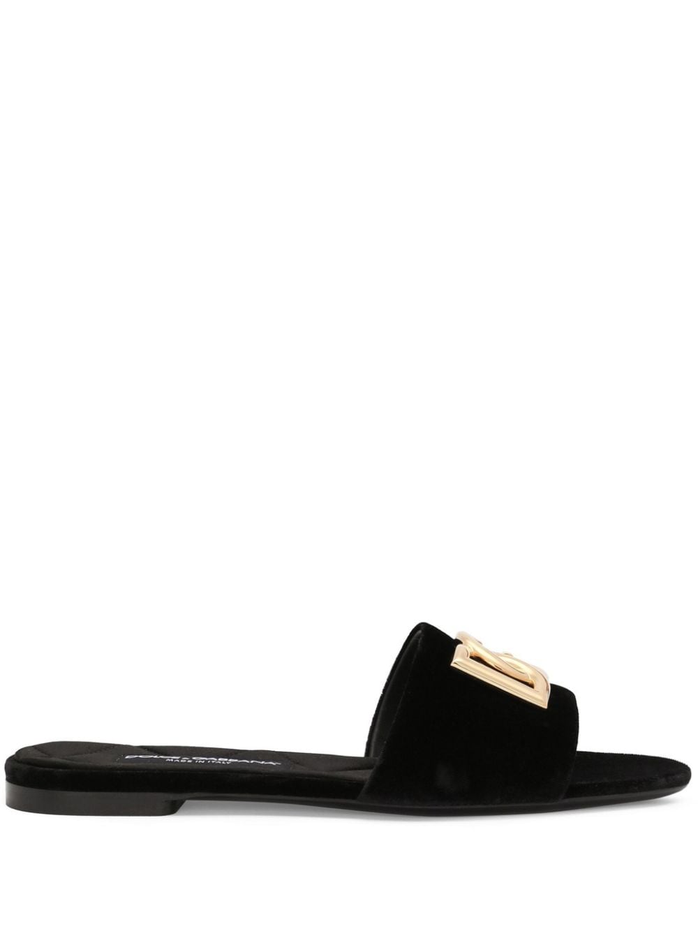 Dolce & Gabbana Sandals Black Viscose Silk