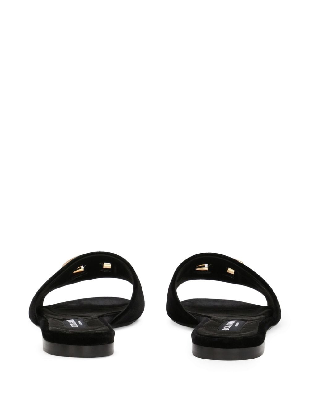 Dolce & Gabbana Sandals Black Viscose Silk