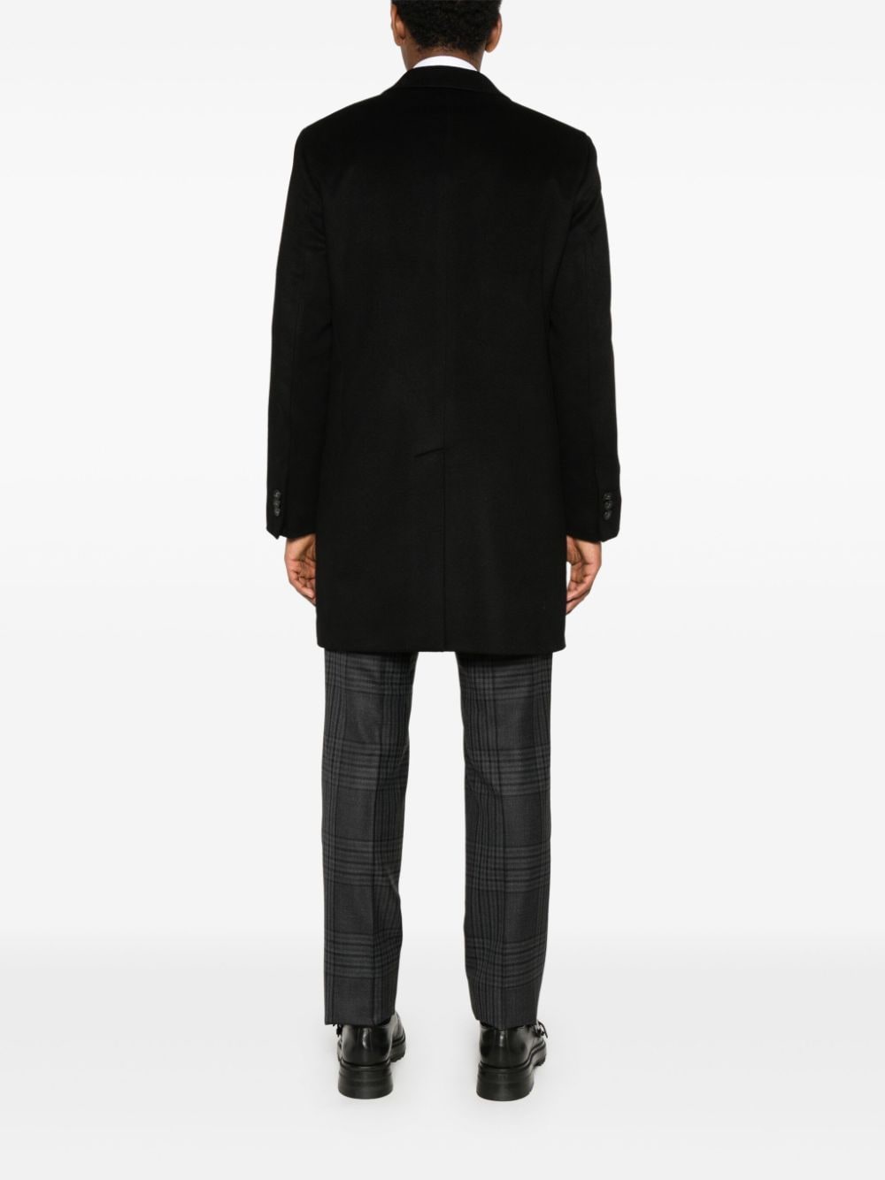 Emporio Armani Exclusive Coats Nero Virgin Wool