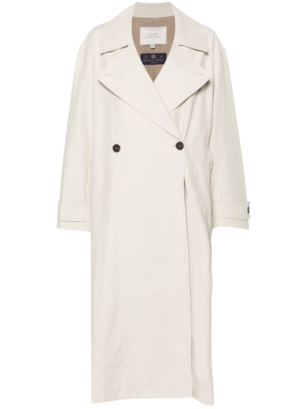 Studio Nicholson Pre Coats White Fabric: Cotton