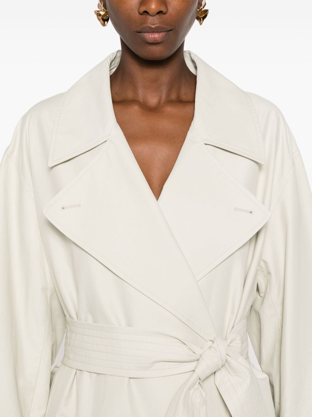 Studio Nicholson Pre Coats White Fabric: Cotton
