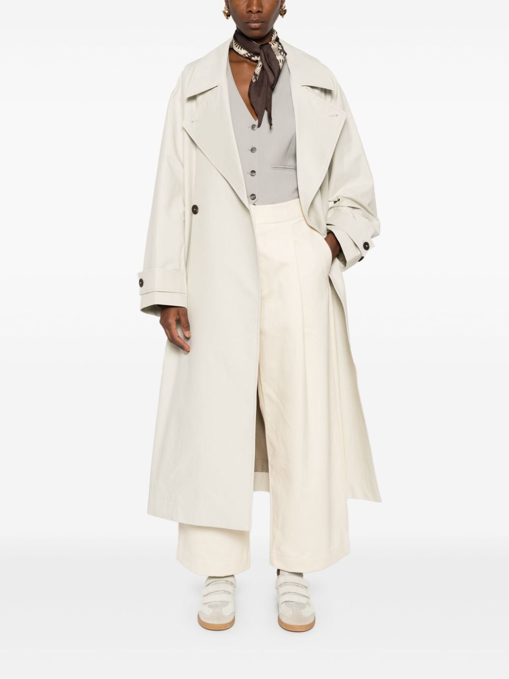 Studio Nicholson Pre Coats White Fabric: Cotton