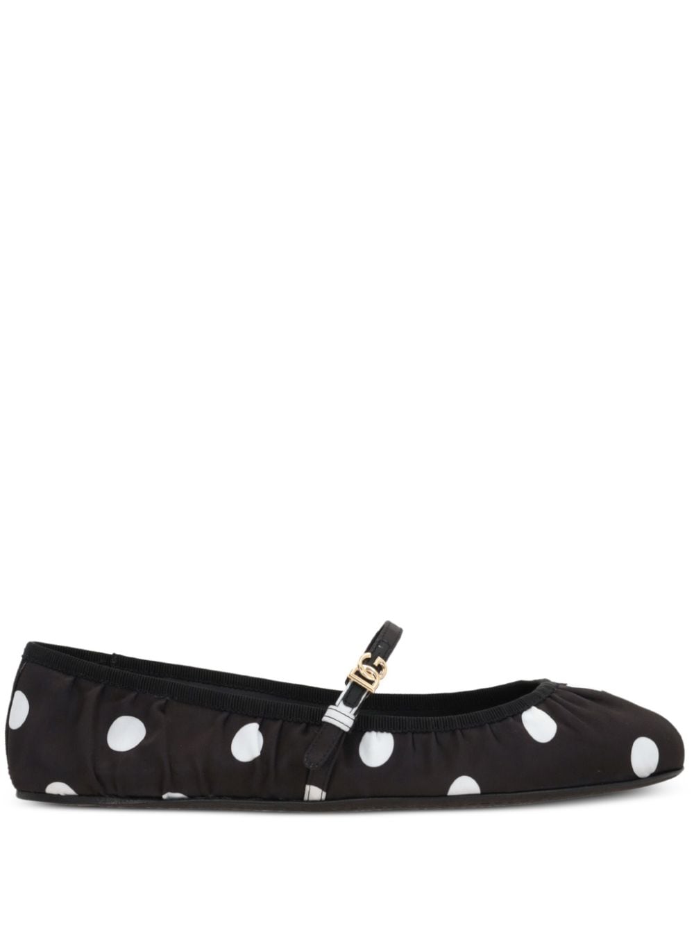 Dolce & Gabbana Flat Shoes Black Viscose Cotton