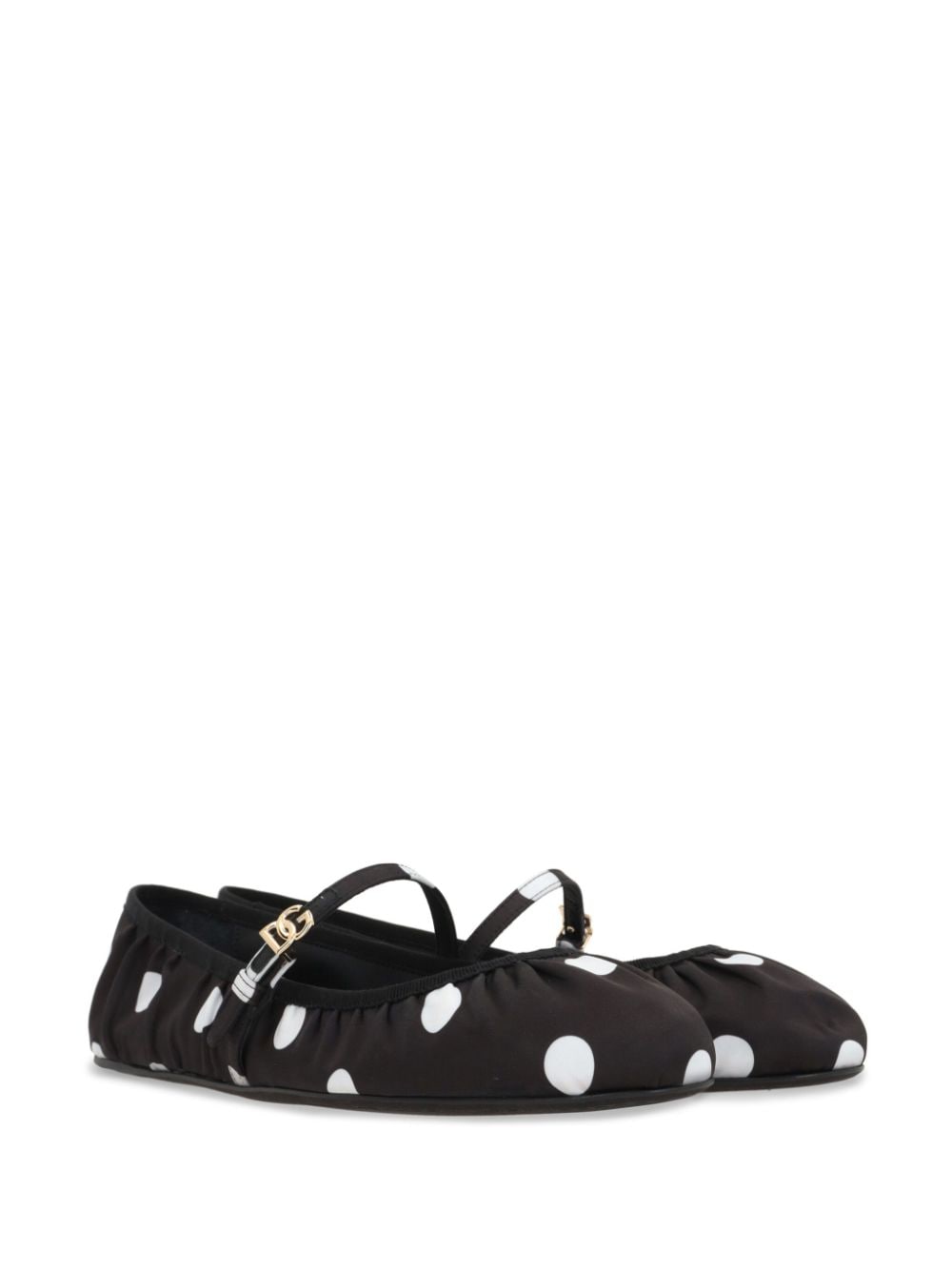 Dolce & Gabbana Flat Shoes Black Viscose Cotton