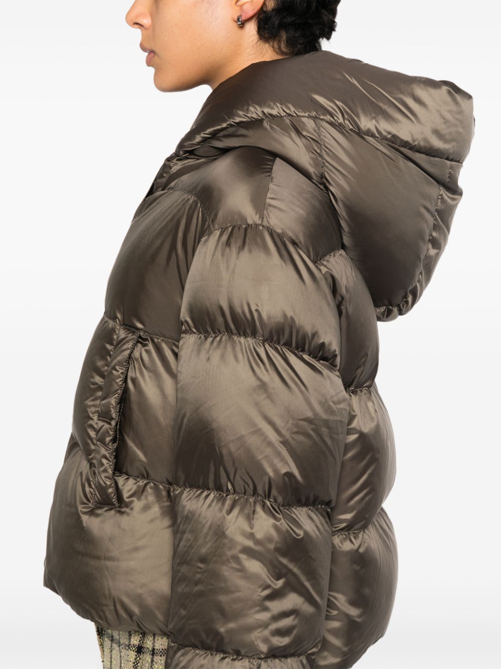 Max Mara The Cube Coats Green Polyamide