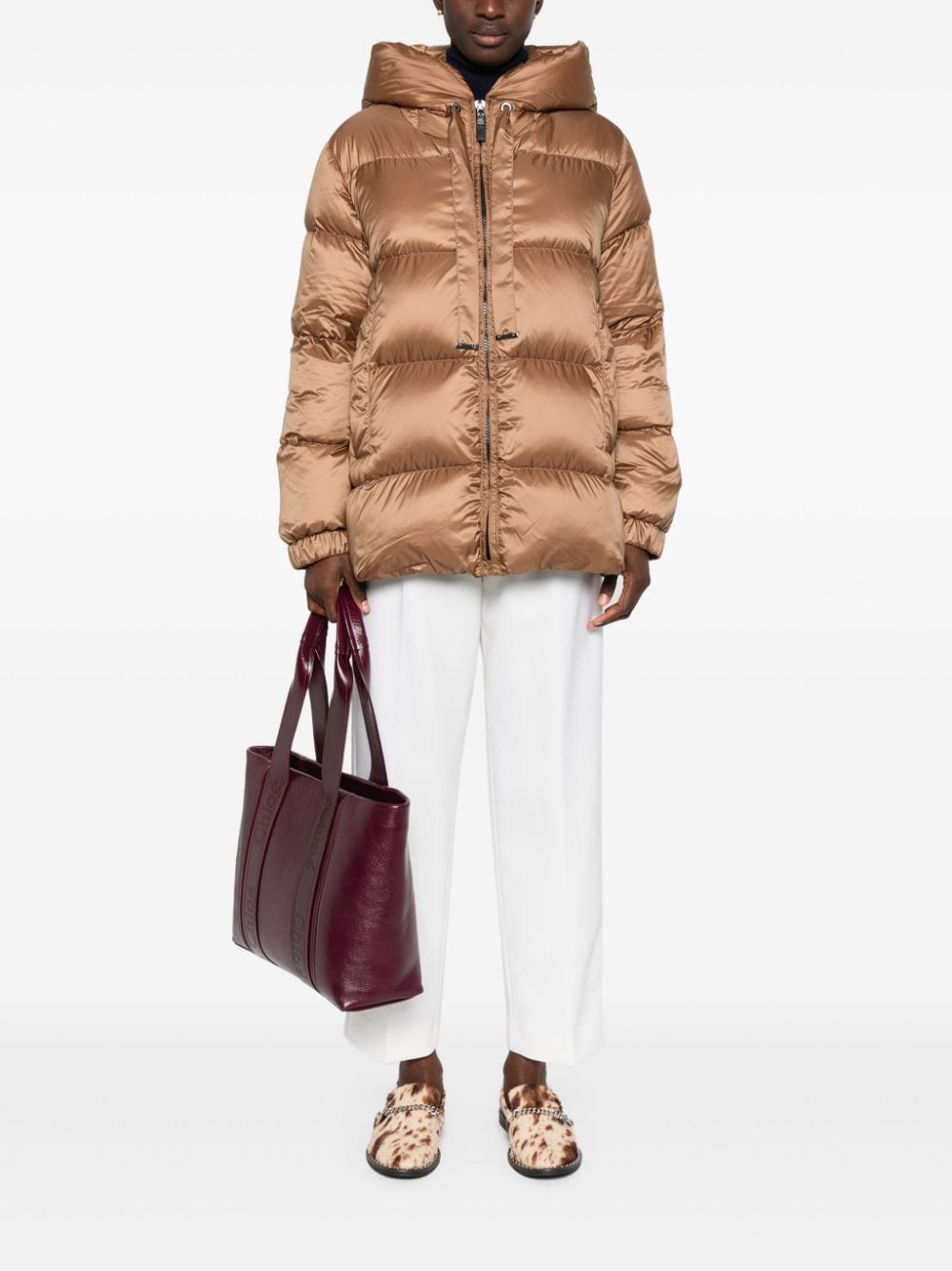 Max Mara The Cube Coats Brown Polyamide