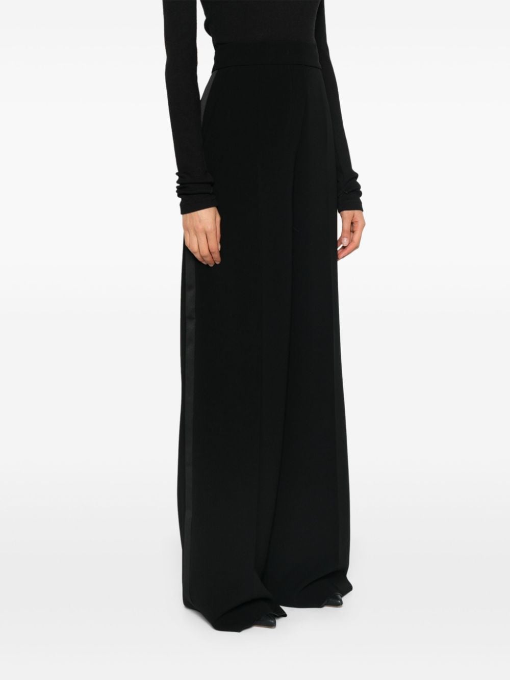 Max Mara Pianoforte Trousers Black Triacetate Polyester