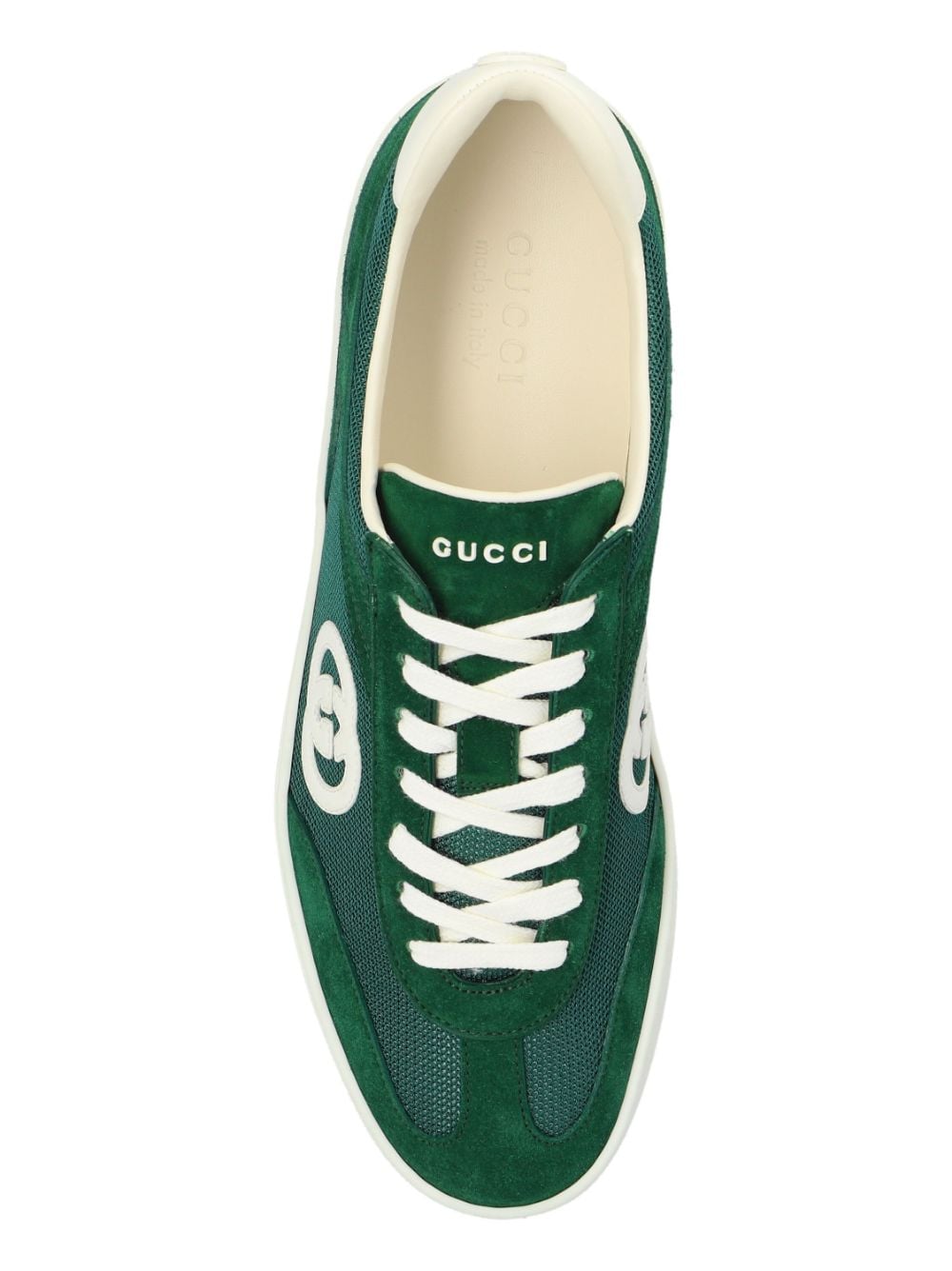 Gucci Sneakers Green Furs & Skins->leather100 %