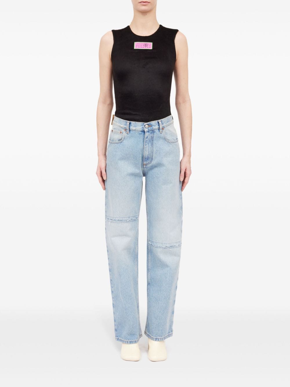 Mm6 Maison Margiela Jeans Clear Blue Cotton