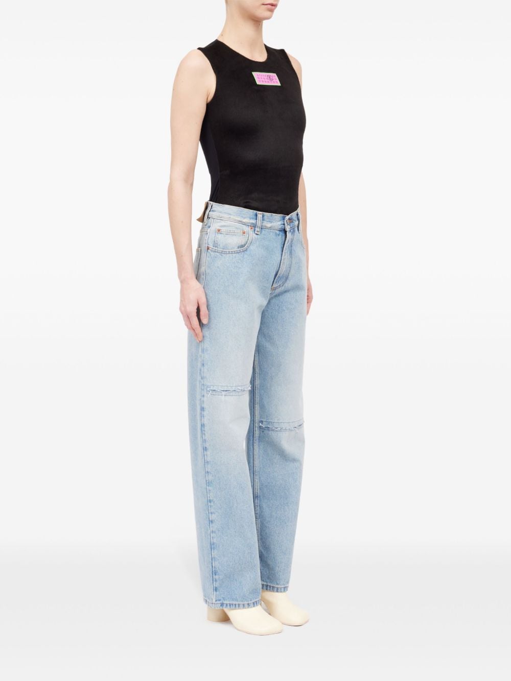 Mm6 Maison Margiela Jeans Clear Blue Cotton