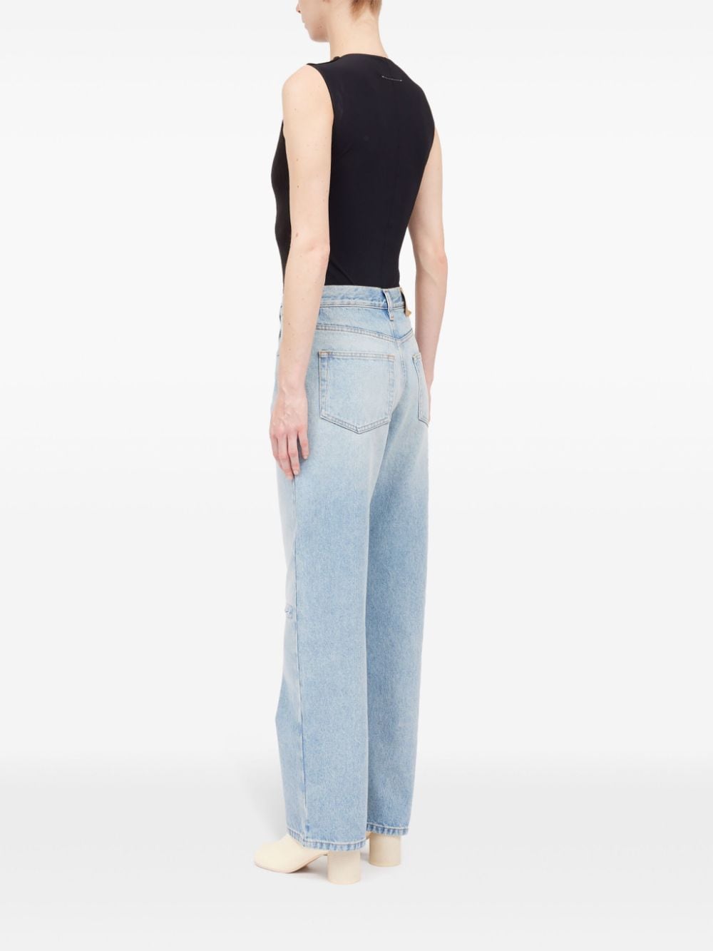 Mm6 Maison Margiela Jeans Clear Blue Cotton