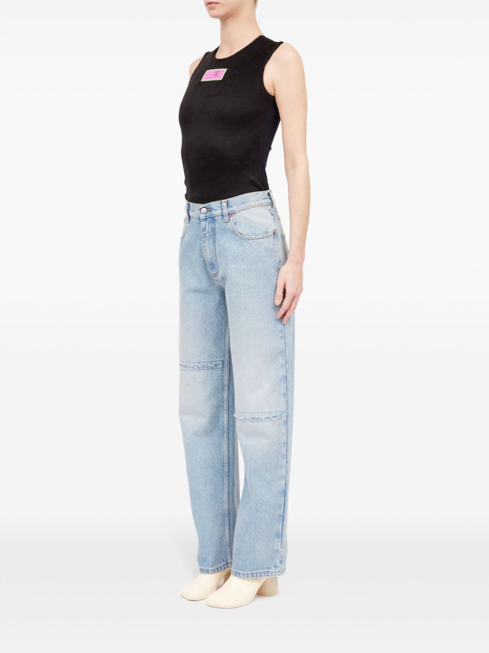 Mm6 Maison Margiela Jeans Clear Blue Cotton