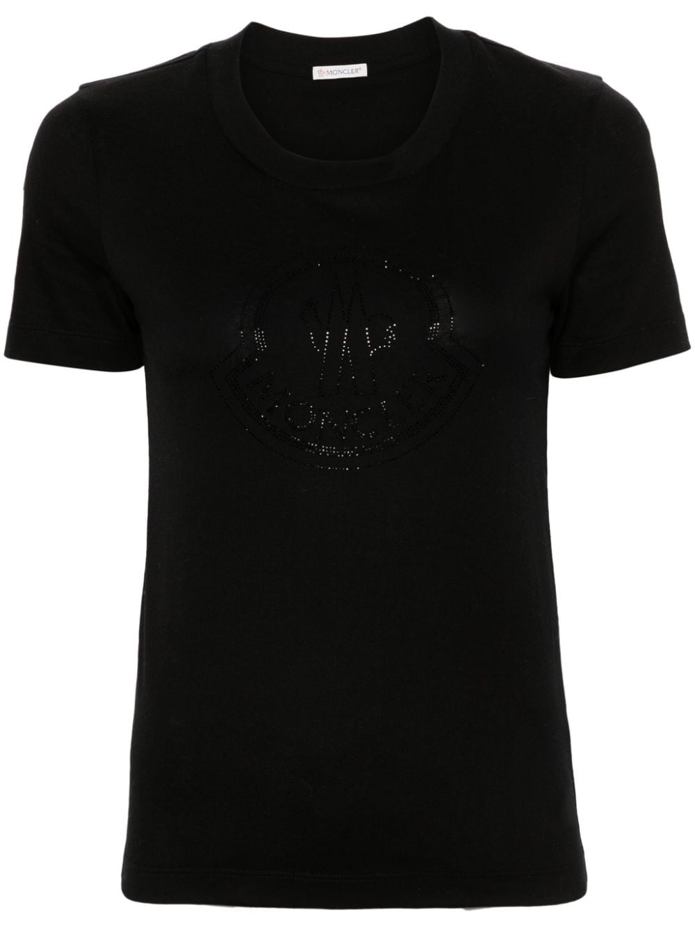 Moncler T-Shirts And Polos Black Cotton