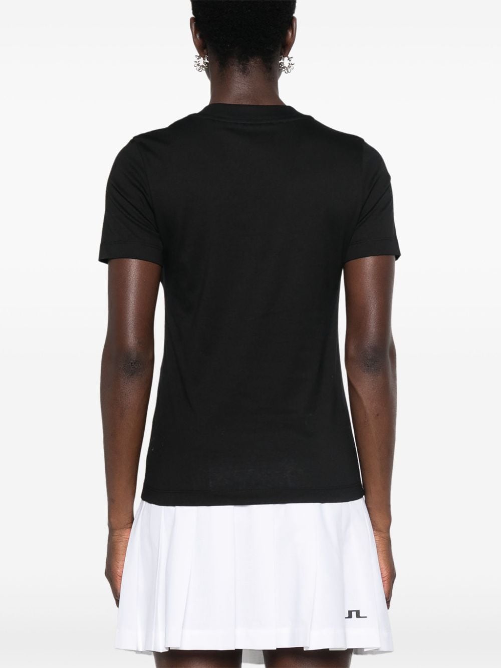 Moncler T-Shirts And Polos Black Cotton