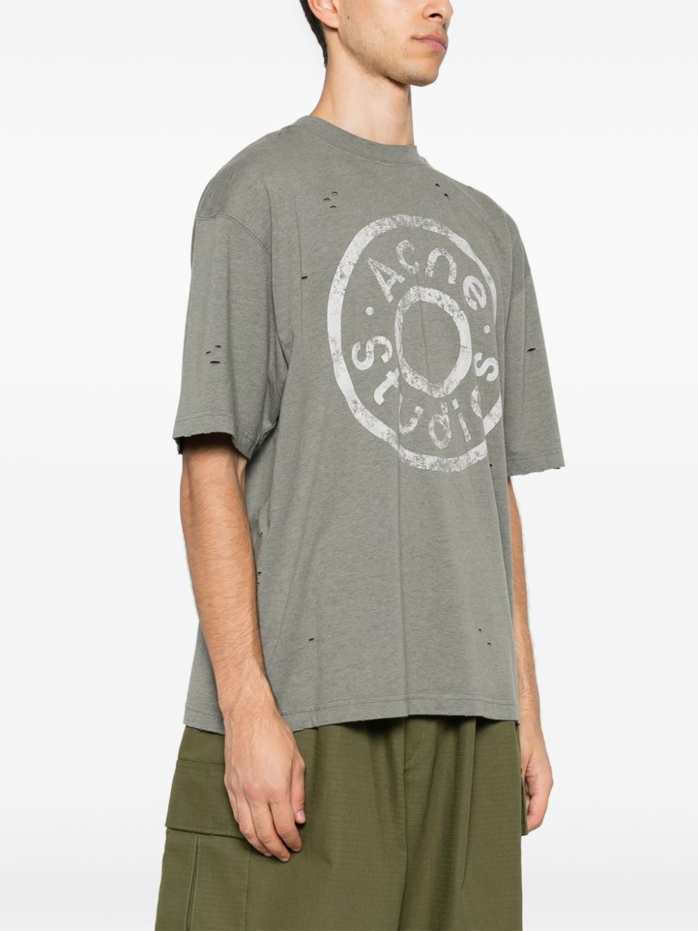 Acne Studios T-Shirts And Polos Green Cotton