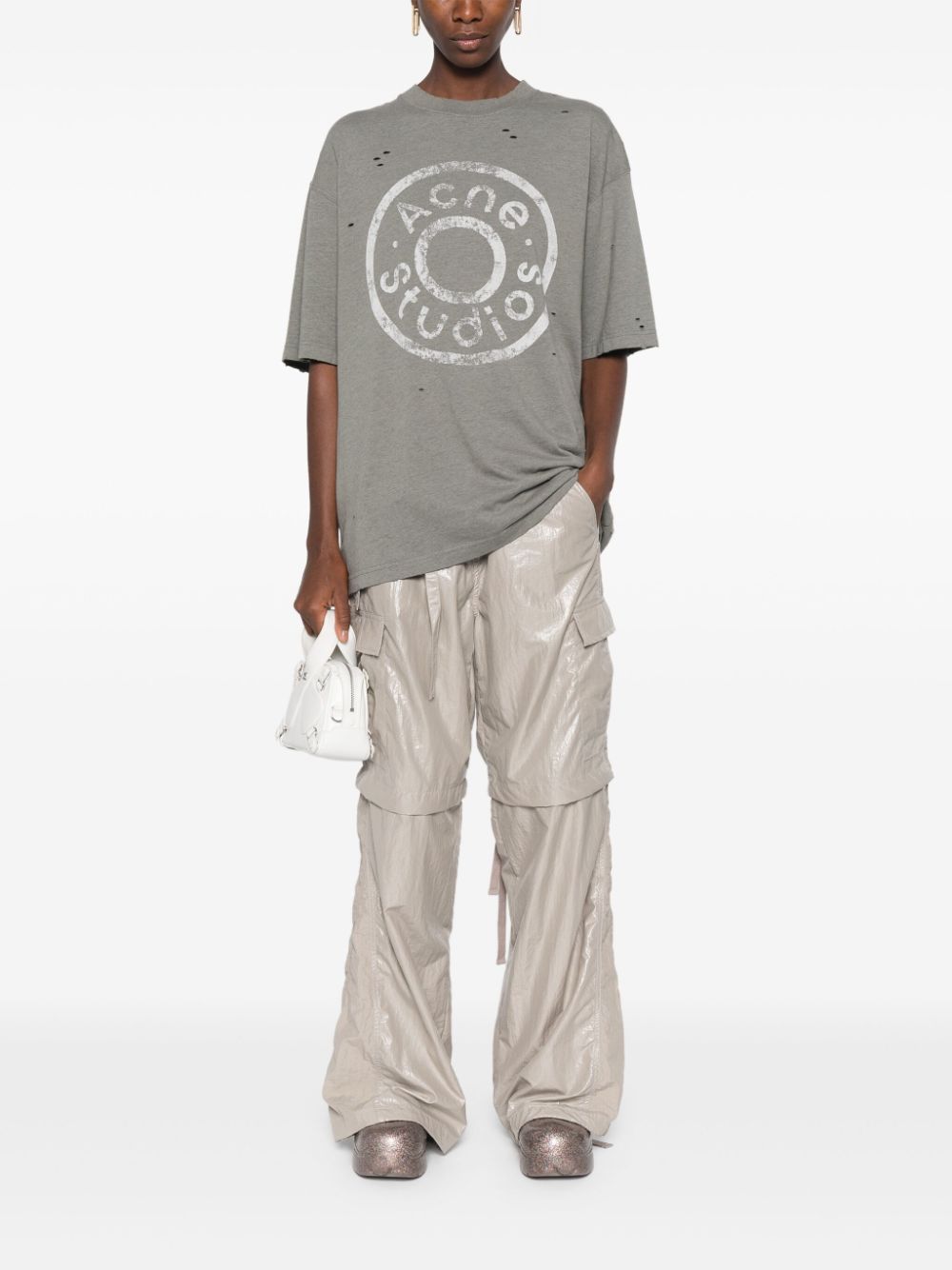 Acne Studios T-Shirts And Polos Green Cotton