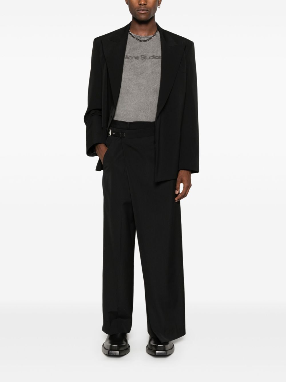 Acne Studios T-Shirts And Polos Grey Cotton
