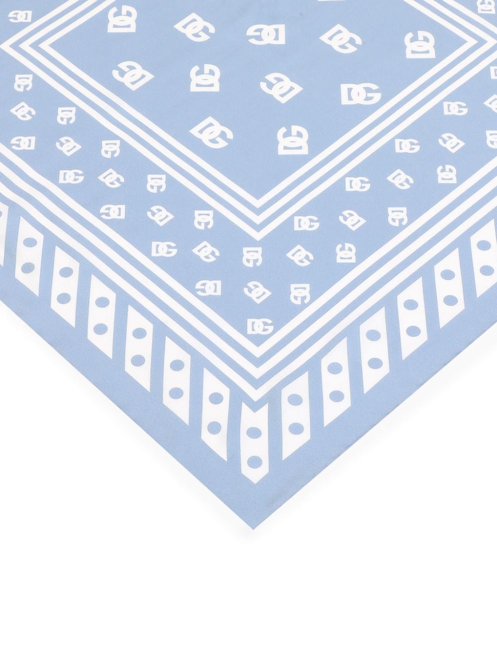 Dolce & Gabbana Scarfs Clear Blue Silk