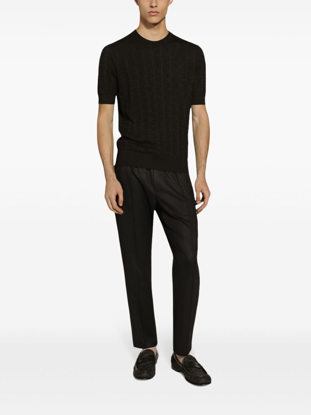 Dolce & Gabbana Sweaters Black Silk