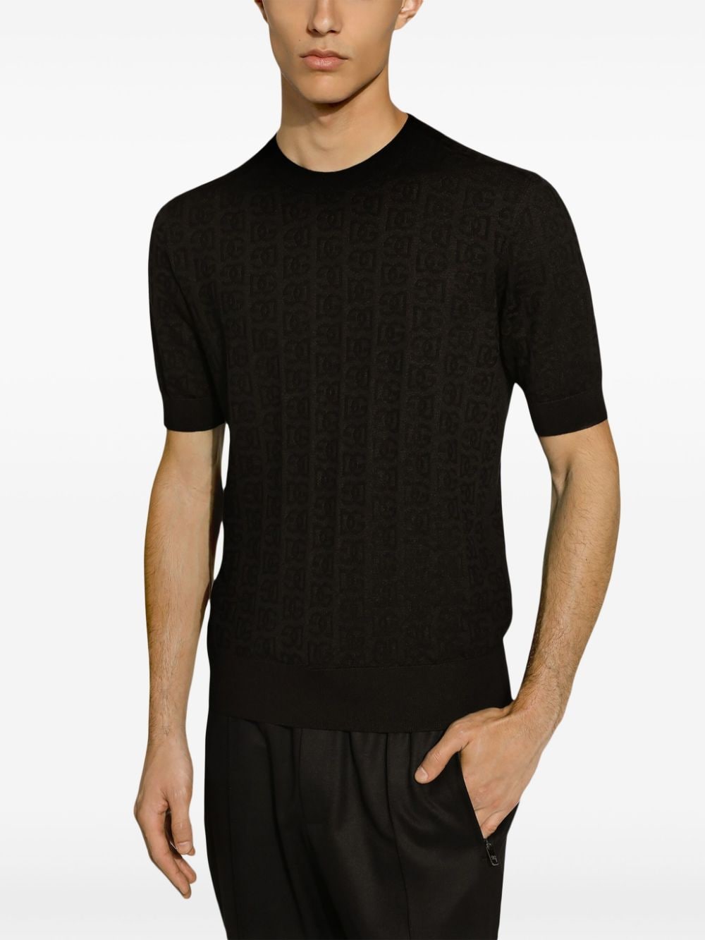 Dolce & Gabbana Sweaters Black Silk