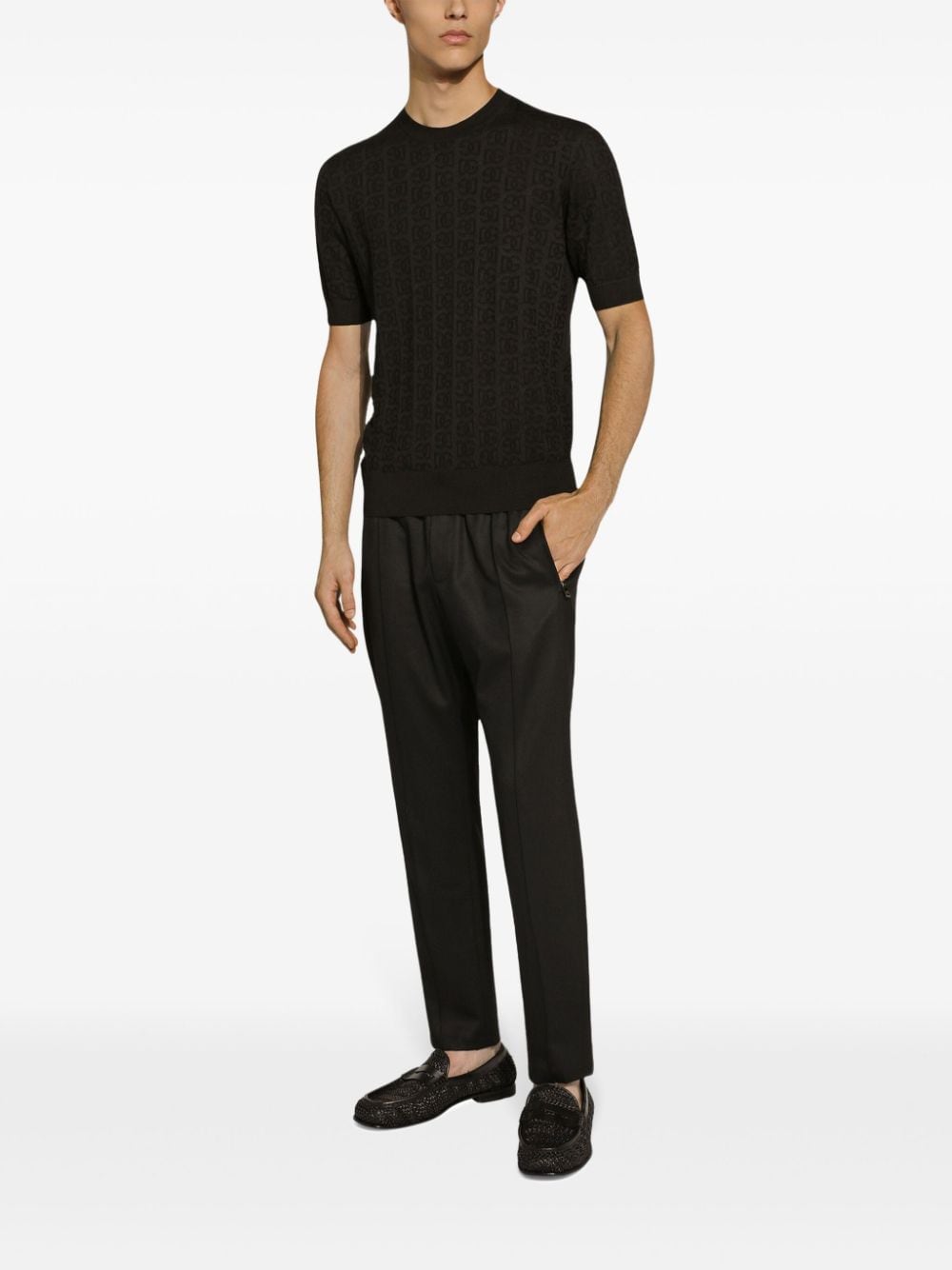 Dolce & Gabbana Sweaters Black Silk