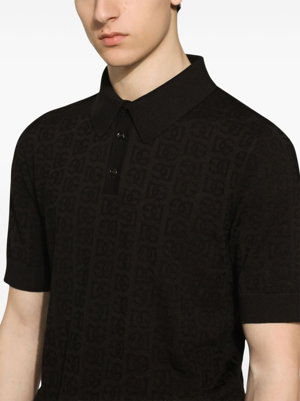 Dolce & Gabbana T-Shirts And Polos Black Silk