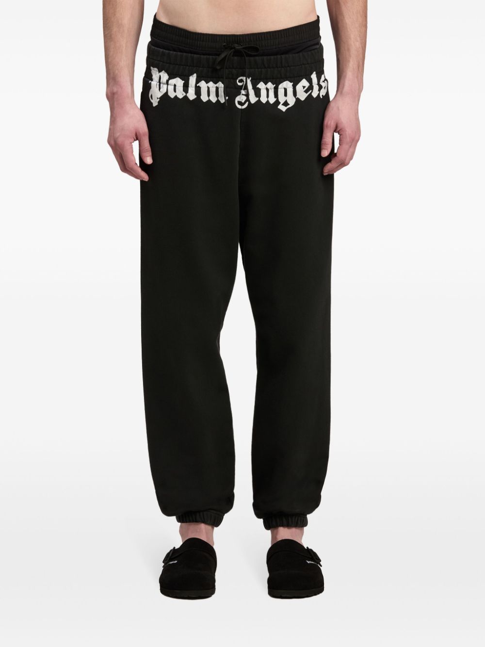 Palm Angels Trousers Black Cotton