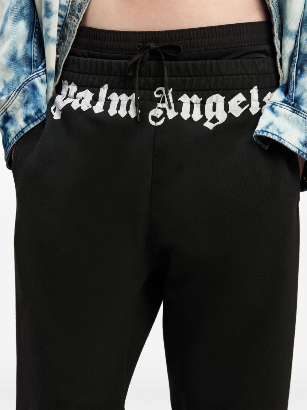 Palm Angels Trousers Black Cotton