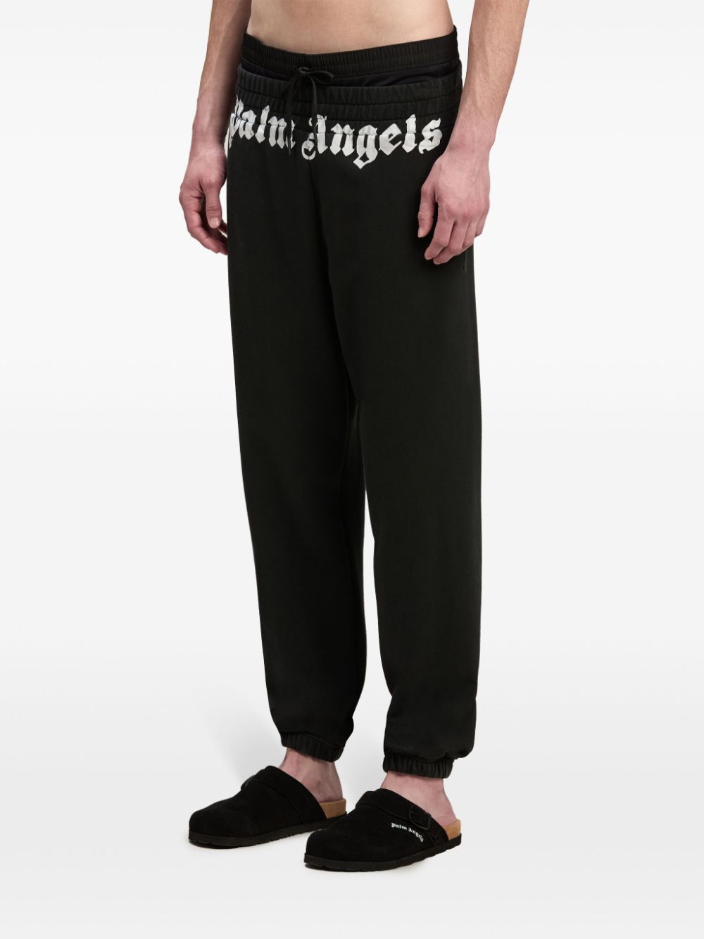 Palm Angels Trousers Black Cotton