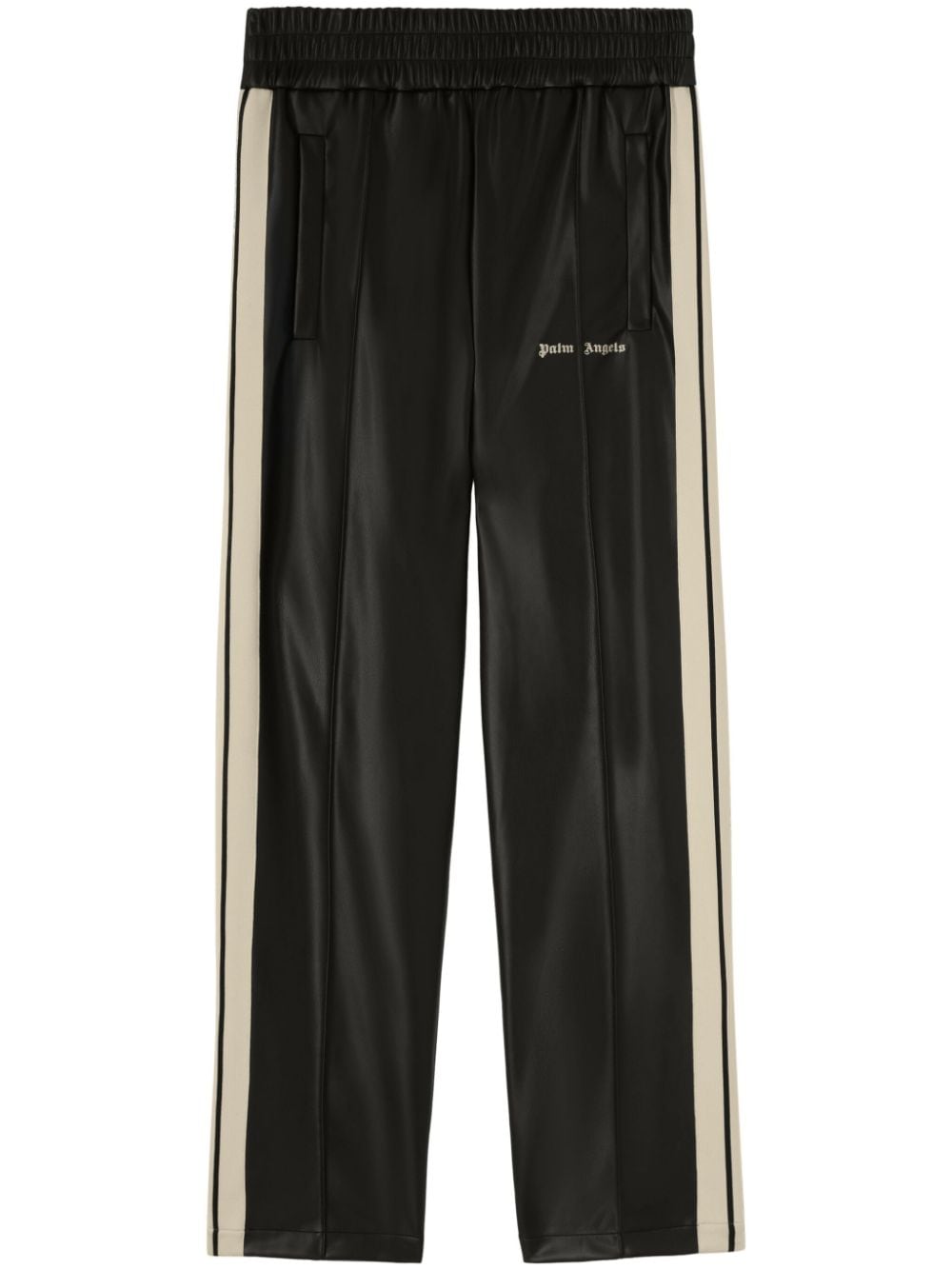 Palm Angels Trousers Black Polyester Polyurethane
