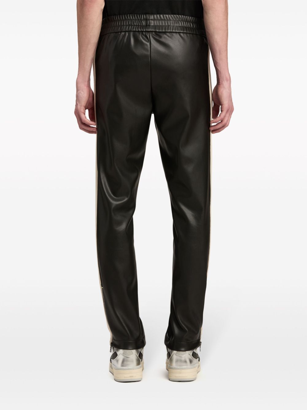 Palm Angels Trousers Black Polyester Polyurethane