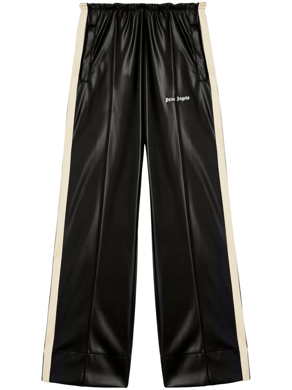 Palm Angels Trousers Black Polyester Polyurethane