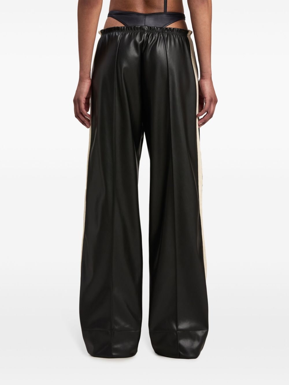 Palm Angels Trousers Black Polyester Polyurethane