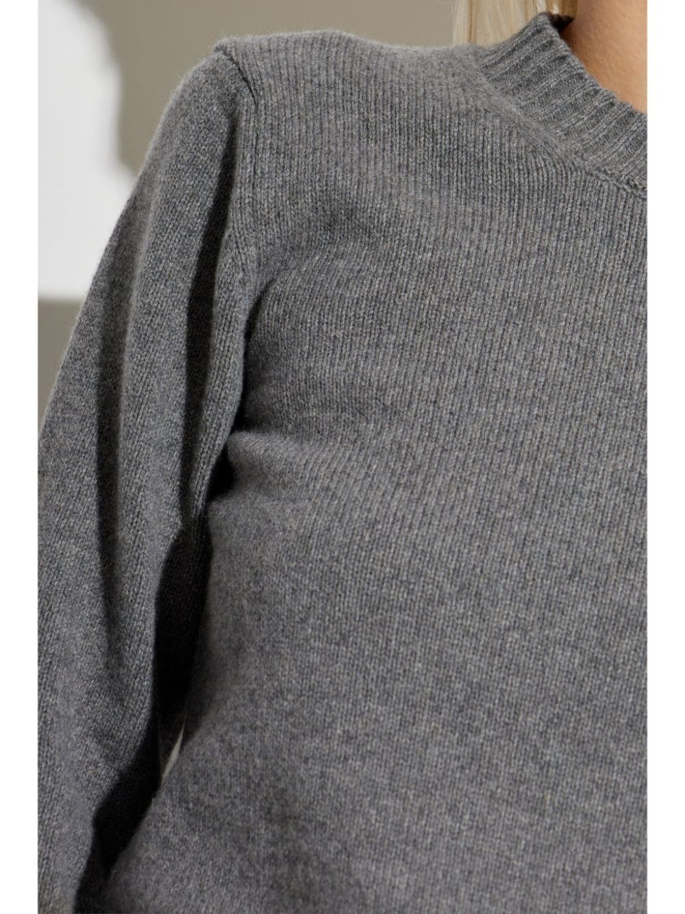 Ami Paris Sweaters Grey Cashmere Wool